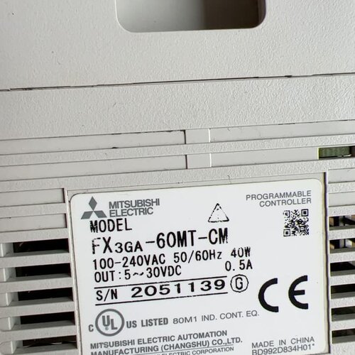 拆机三菱PLC，FX3GA-60MT-CM，实物拍摄，--议价商品