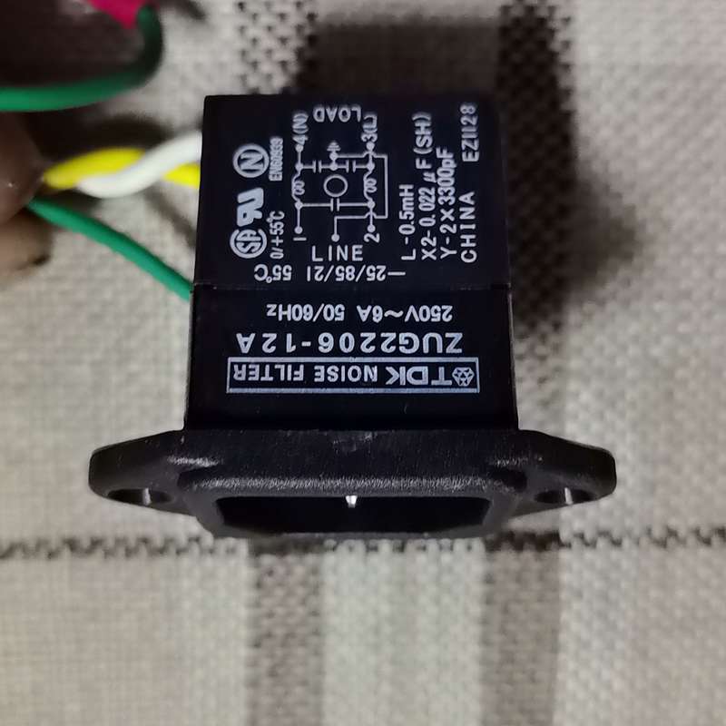 TDK电源插座滤波器ZUG2206-12A，250V~6A，--议价商品