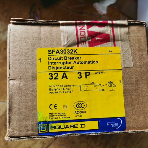 施耐德SFA3032K断路器32A 3P，墨西哥原厂，全新实--议价商品