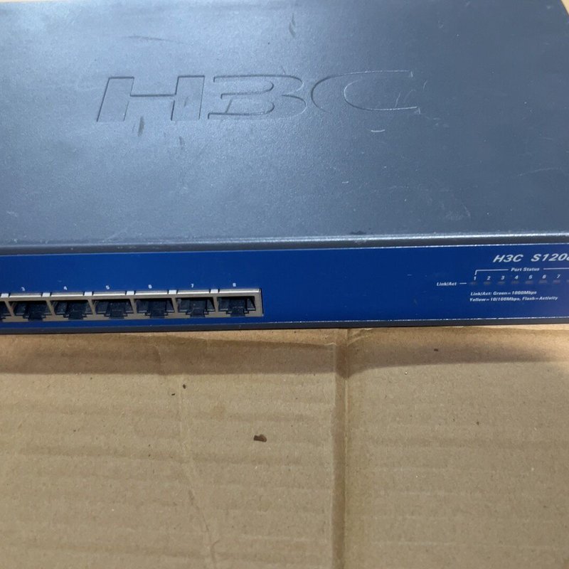 H3C S1208 8口全千兆交换机,成色如图,轻微使用痕迹--议价商品
