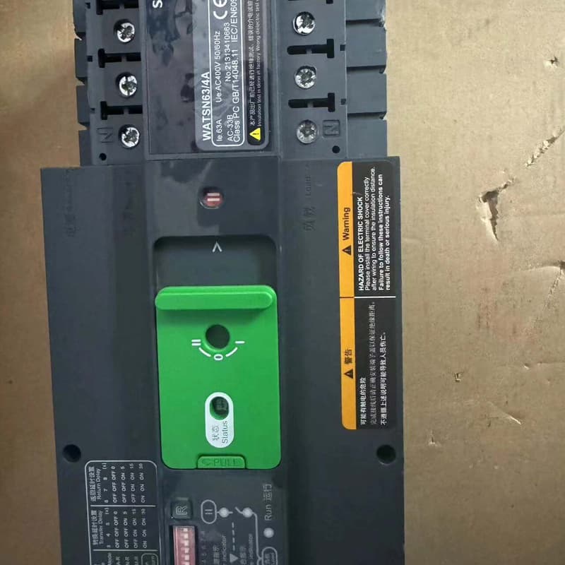 施耐德双电源自动转换开关WATSN63/4A,原装正品,二手--议价商品