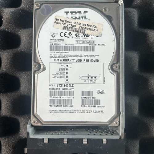 IBM SCSI硬盘 80针 18.2G 37L7205 0--议价商品