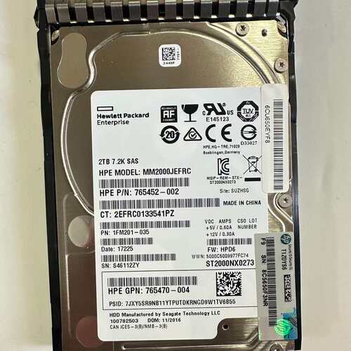 HP 765466-B21 765873-001 2T SA--议价商品