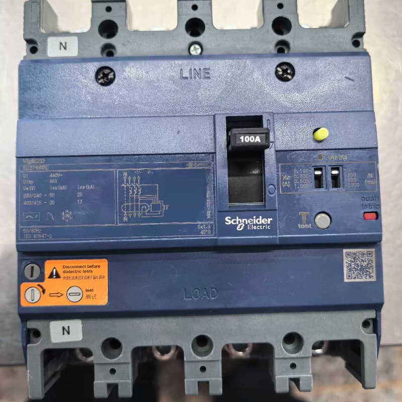 施耐德EZD160E 4P漏电保护器，100A，二手拆机，成--议价商品