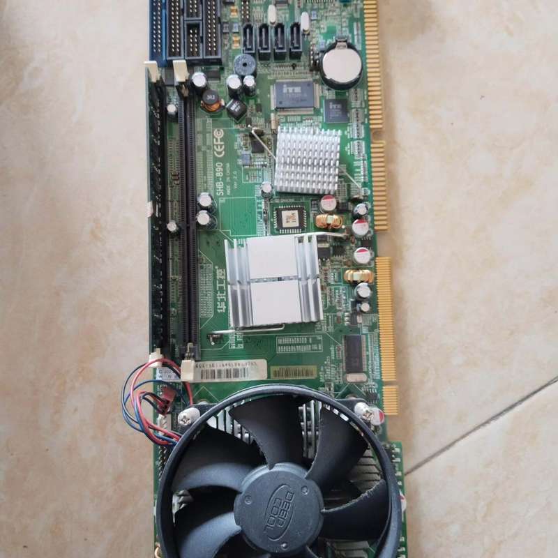 华北工控SHB-890工控主板,拆机件,带CPU和风扇,接口--议价商品