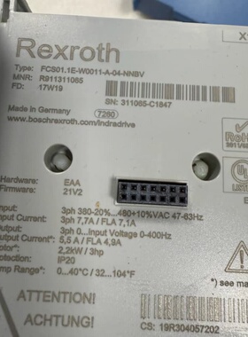 FCS01.1E-W0011-A-04-NNBV，R9113--议价商品
