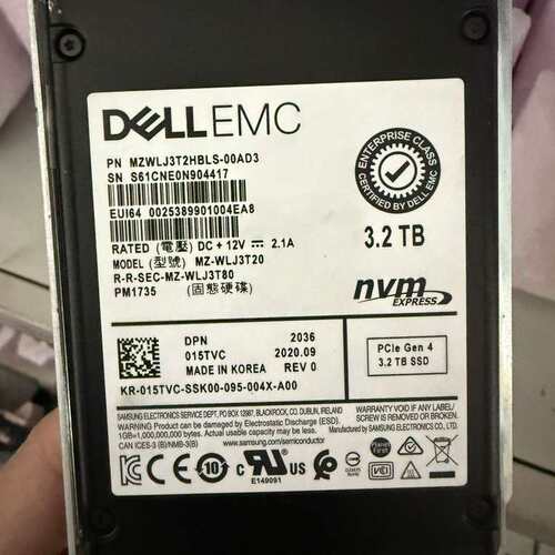 戴尔EMC 3.2TB PM1735 NVMe固态硬盘，型号--议价商品