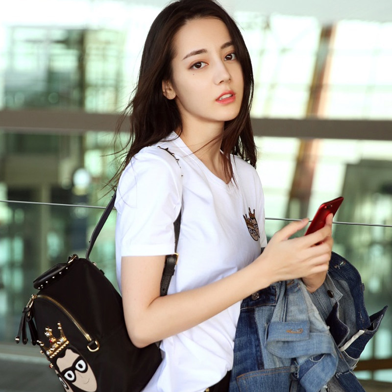 新款休闲卡通短袖女ins潮学生T恤