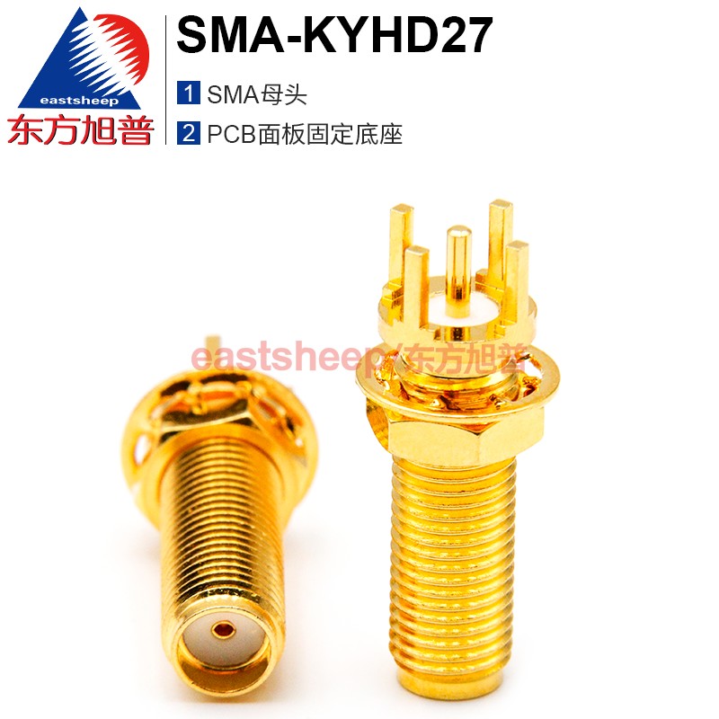 SMA-KYHD27射频连接器PCB面板