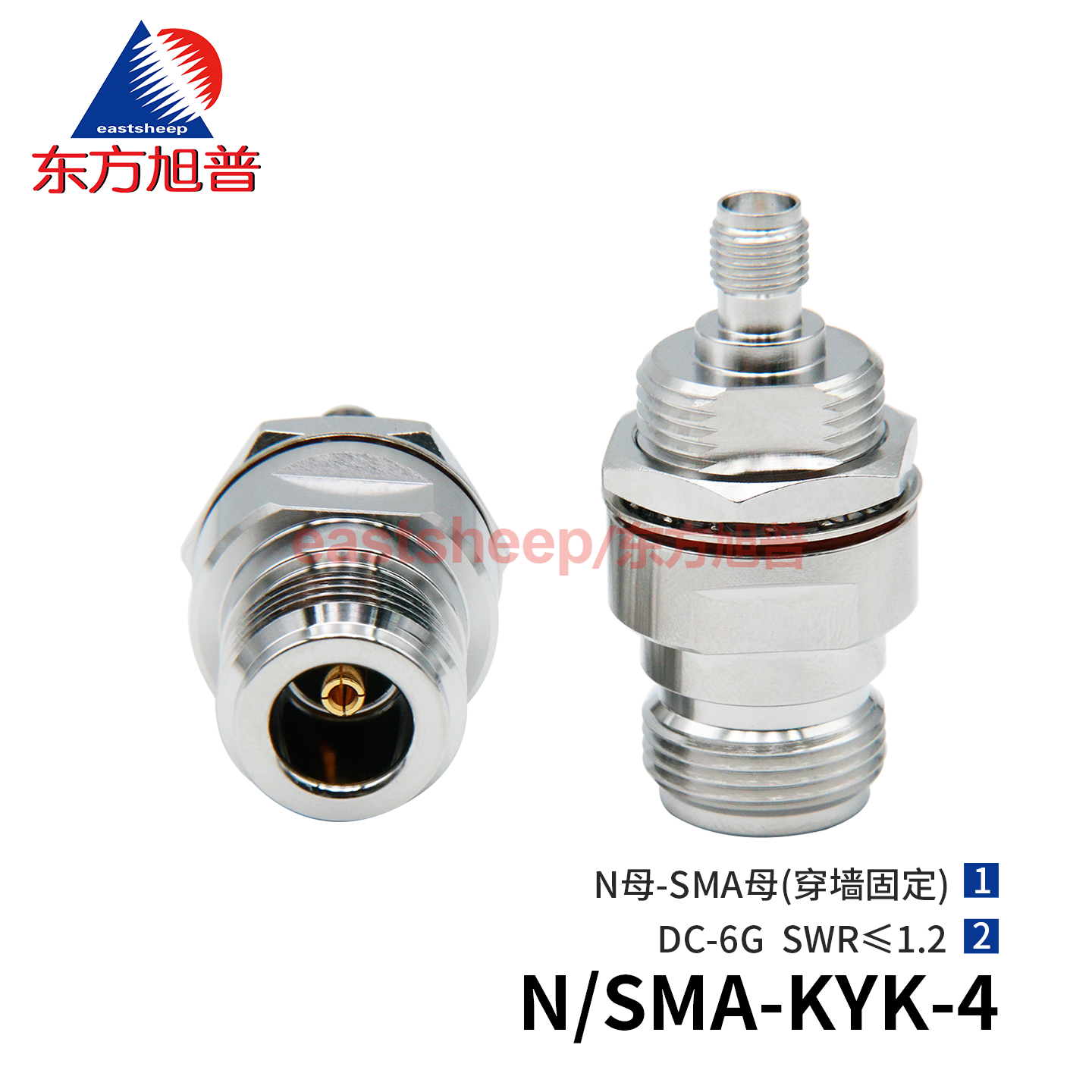 N/SMA-KYK-4穿墙固定6G转接头