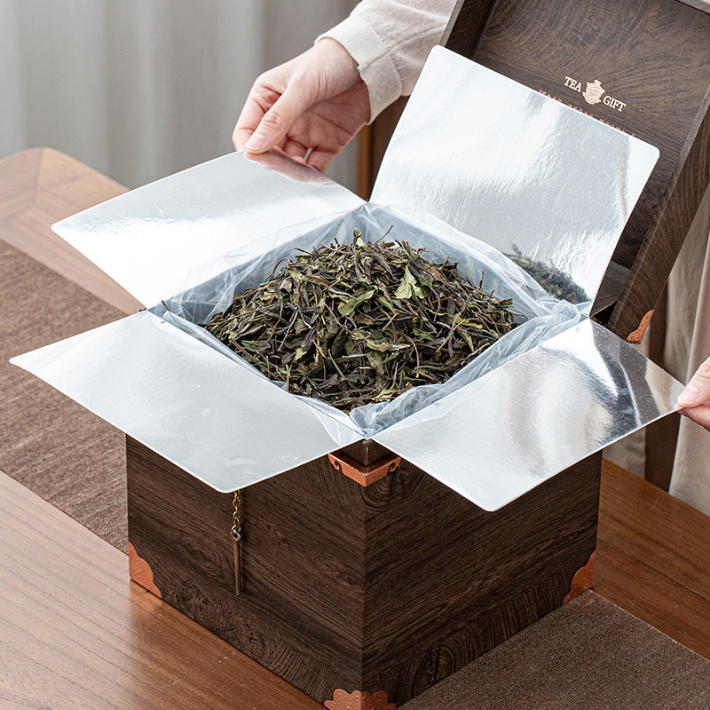 高档散茶包装盒白茶白毫银针生普洱茶茶叶收纳盒空礼盒定制礼品盒