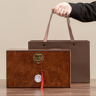 高档茶叶包装盒空礼盒半斤通用白银毫针白牡丹熟普散茶木盒收纳盒