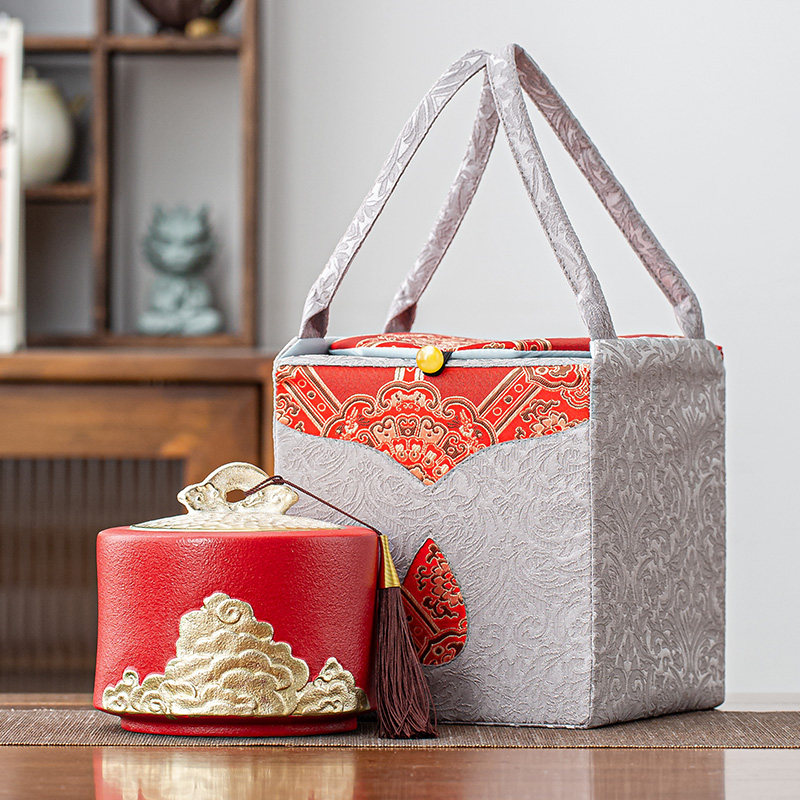 高档茶叶包装礼盒装空盒通用绿茶红茶金骏眉礼品盒批发陶瓷密封罐,餐饮具,茶叶罐,淘宝优惠券,粉丝福利购,淘宝优惠卷