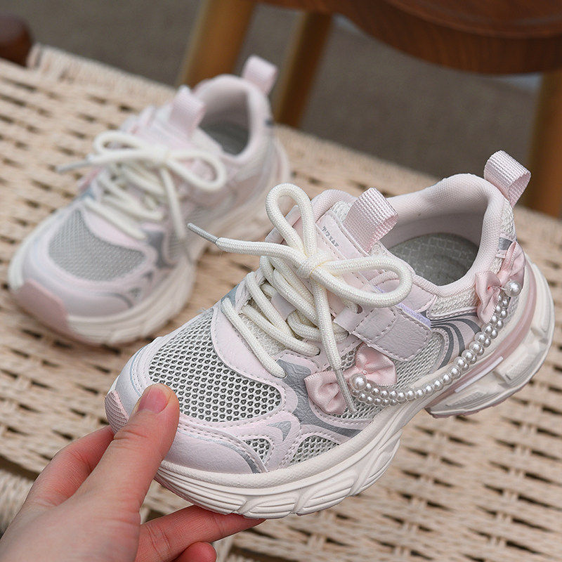 儿童运动鞋春夏透气网面女童鞋子2026新款童鞋跑步老爹鞋爆款春鞋