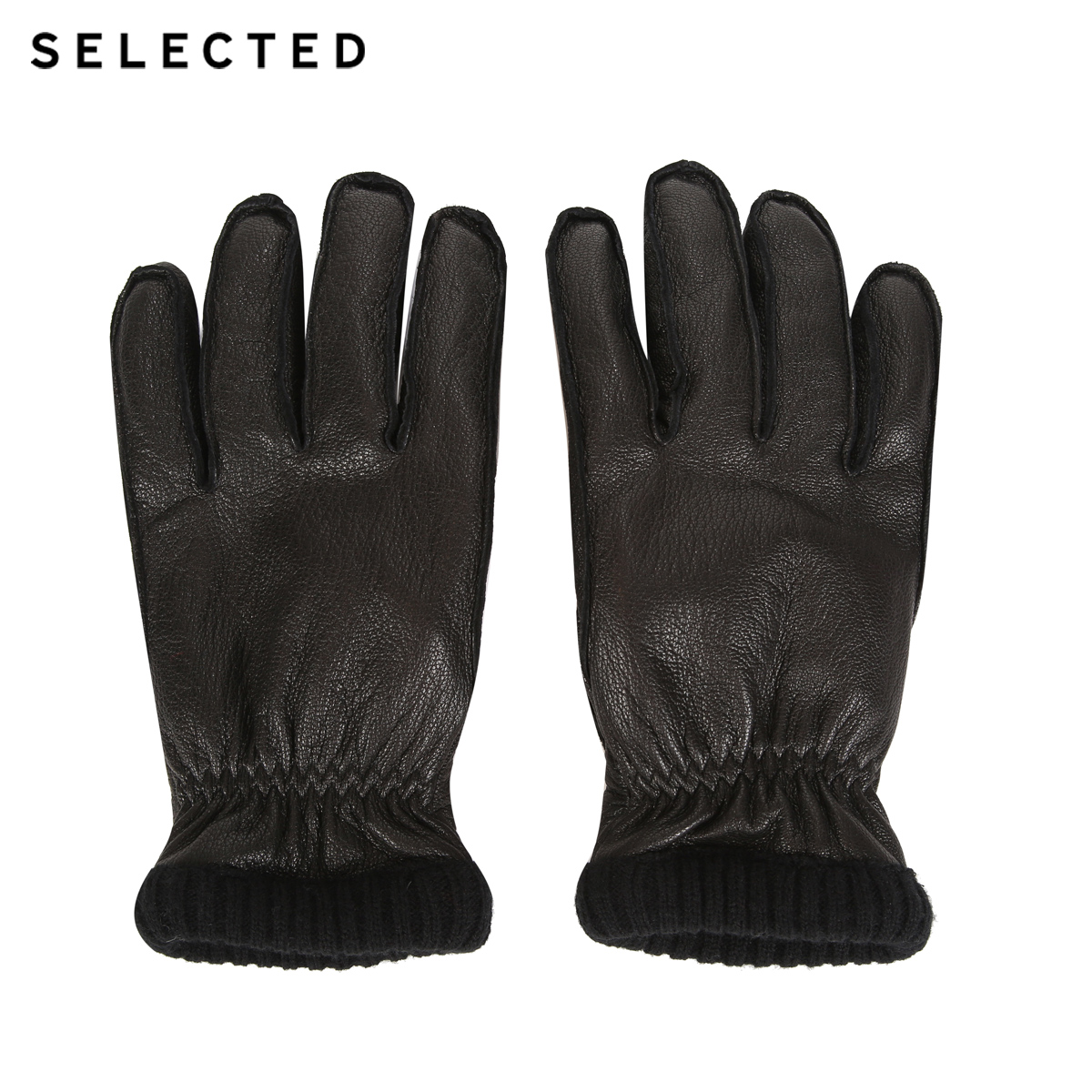 Gants pour homme SELECTED    en peau de mouton - Ref 2781255 Image 2