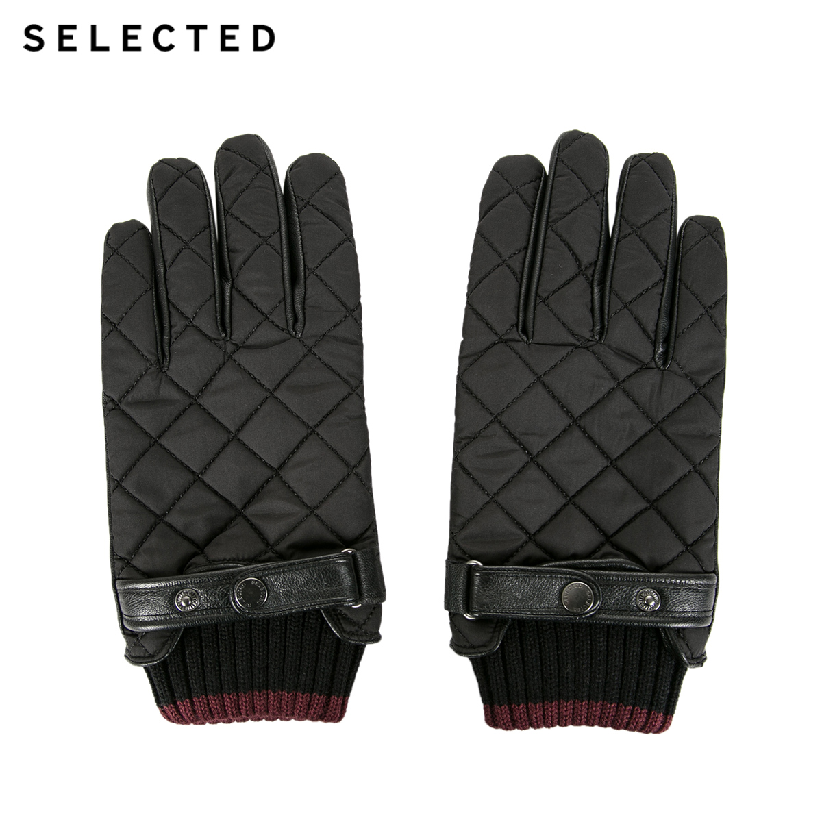 Gants pour homme SELECTED    en peau de mouton - Ref 2782357 Image 2