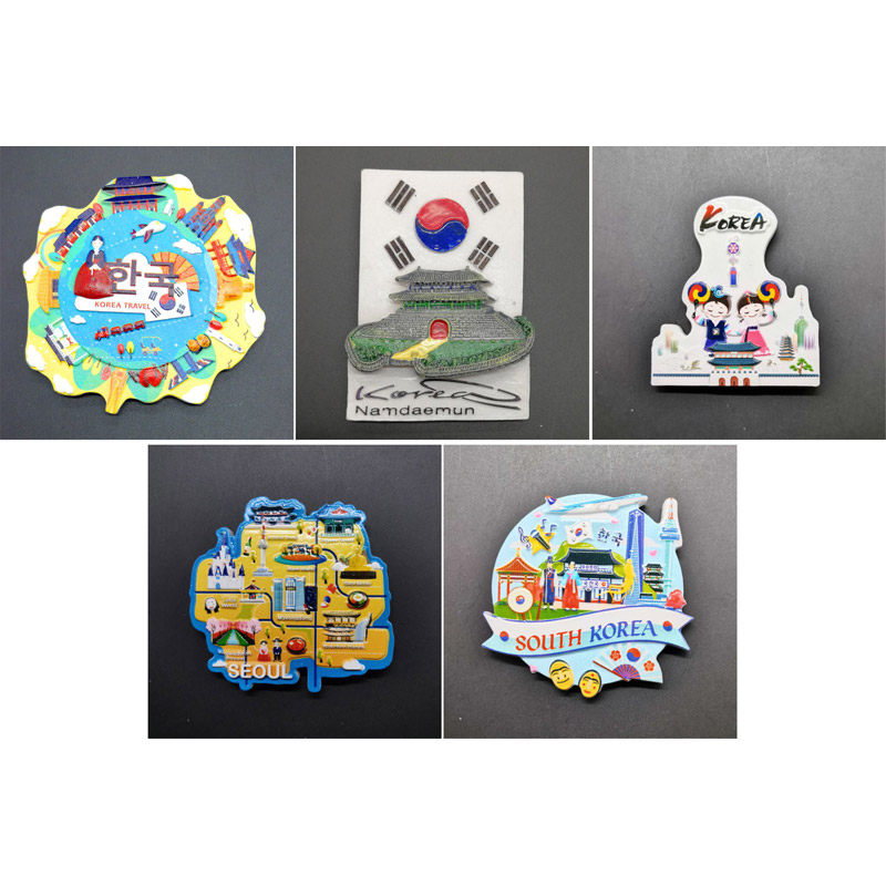 热卖新款韩国国旗光化门树脂旅游纪念品冰箱贴磁贴伴手礼