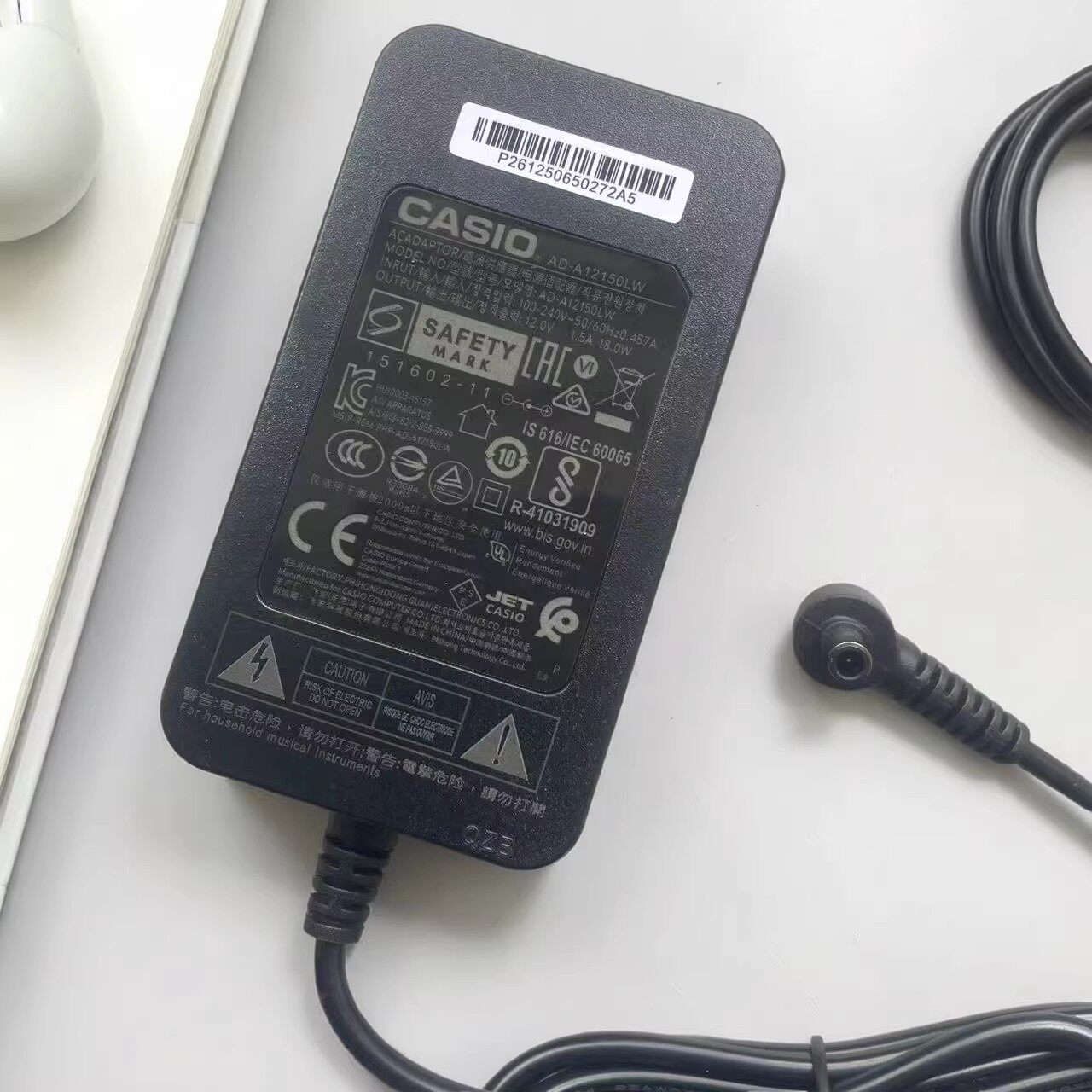 原装卡西欧Casio电子钢琴电源AD-A12150LW变压器DC12V1.5A充电器