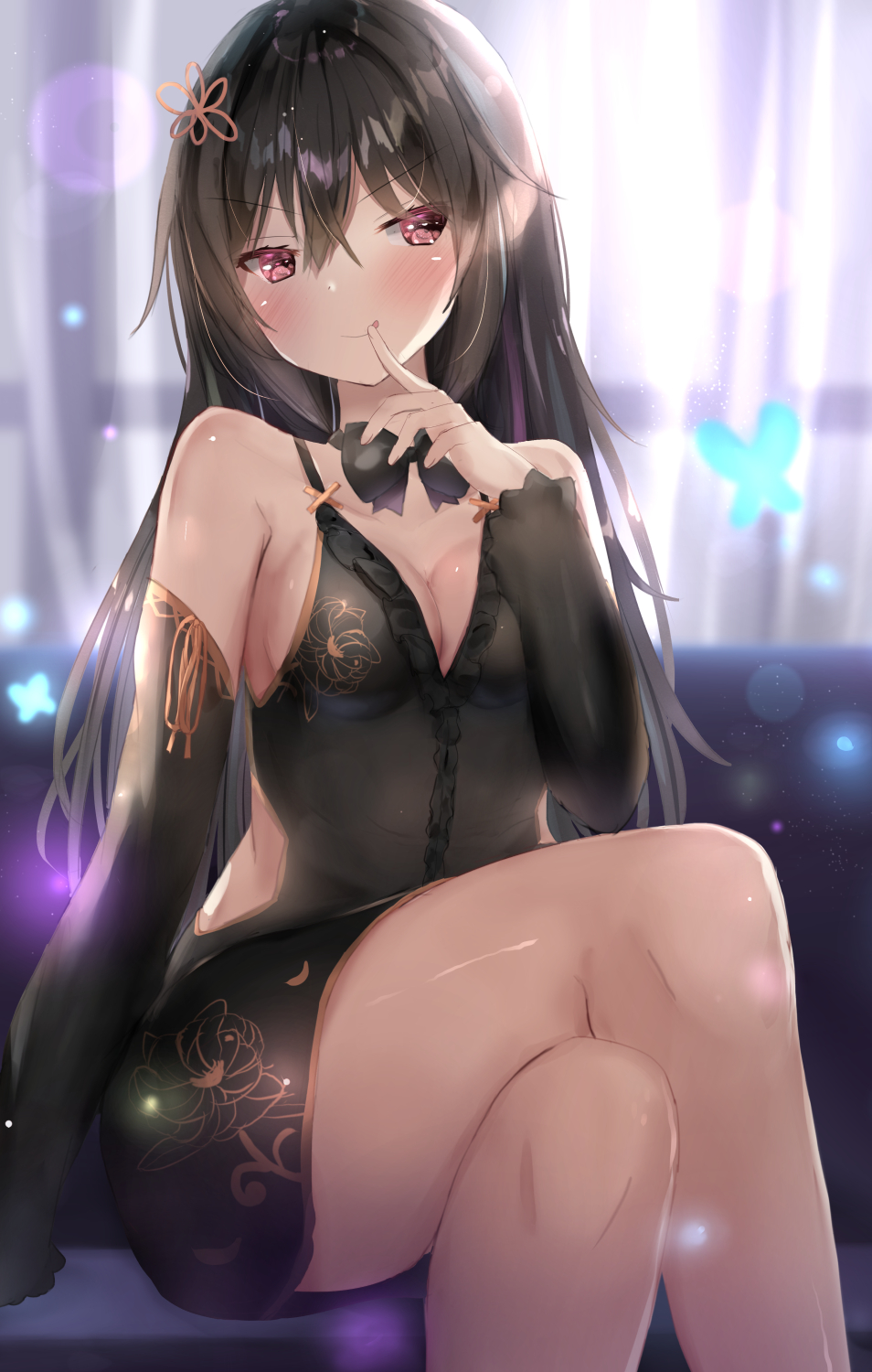 二次元动漫漫画美女插画黑暗色系萝莉可爱绘画师高清