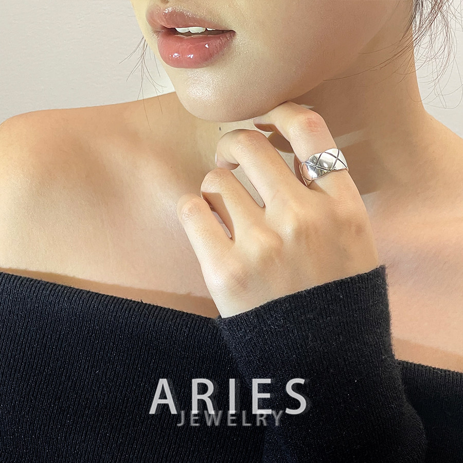 男女通用S925银复古时尚开口戒指