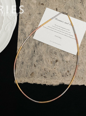 S925纯银项圈女轻奢高级项链