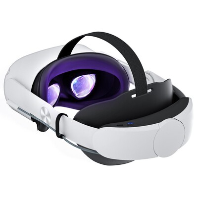 Meta Oculus quest 2/3 配件精英头戴可调节VR眼镜可充电10000mAh