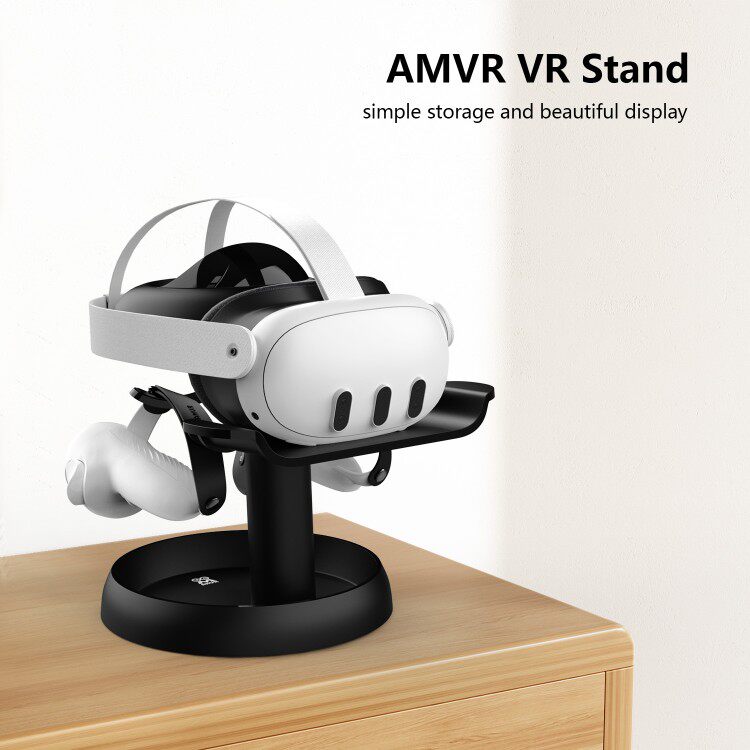 Meta Oculus quest3支架黑色桌面收纳展示架易安装拆卸通用VR配件