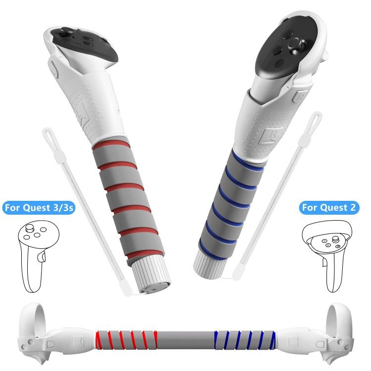 Meta oculus quest2/3/3S配件vr游戏手柄 节奏光剑高尔夫手柄支架