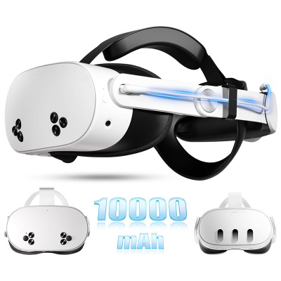 Oculus quest3/3s头戴VR配件 10000mAh快充18W电池头戴 RGB炫酷
