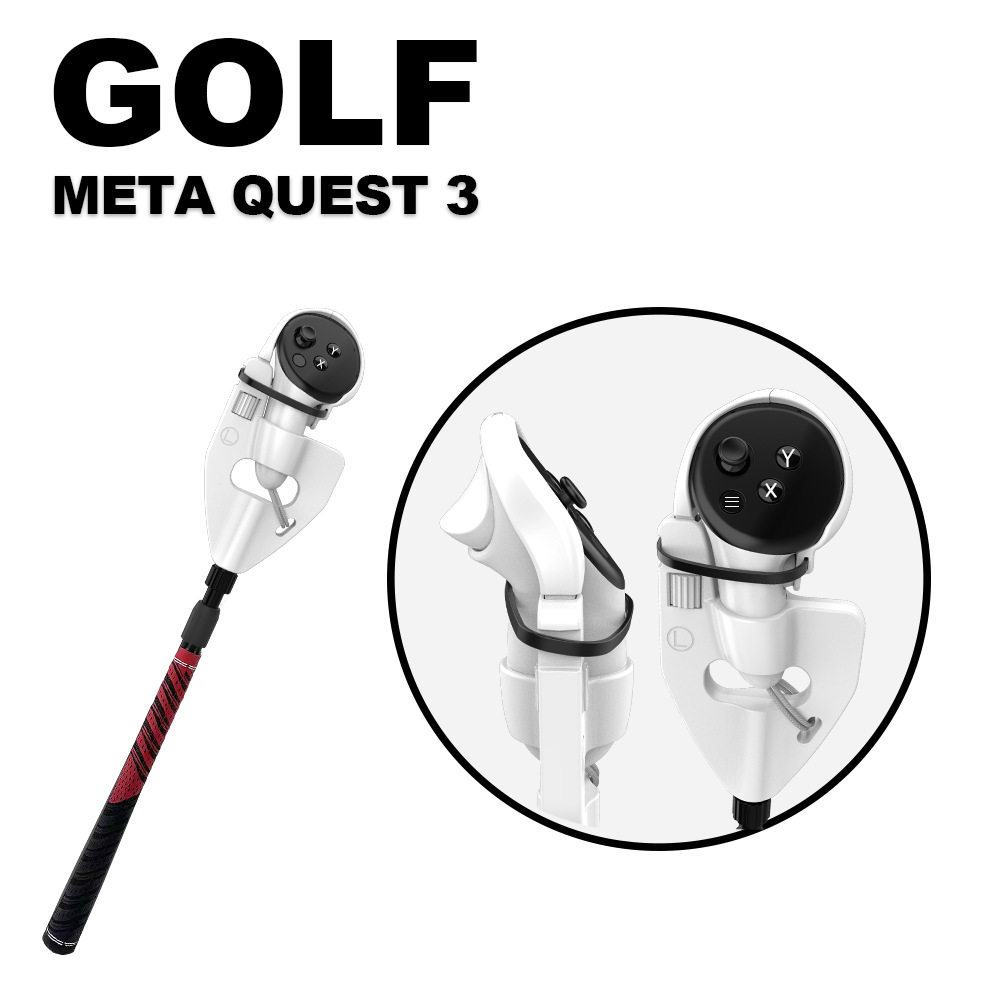 Meta quest 3高尔夫Oculus配件VR高尔夫俱乐部增强游戏体验控制器
