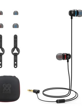 适用于Oculus Quest 2降噪入耳式耳机黑色款套装 赠配套硅胶套2对