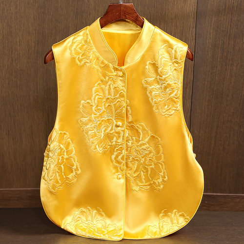 新中式马甲唐装汉服旗袍外搭上衣