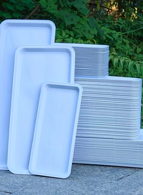 长方形托盘花盆底座接水盘环保加厚加深托栅栏种菜多肉盆栽塑料托