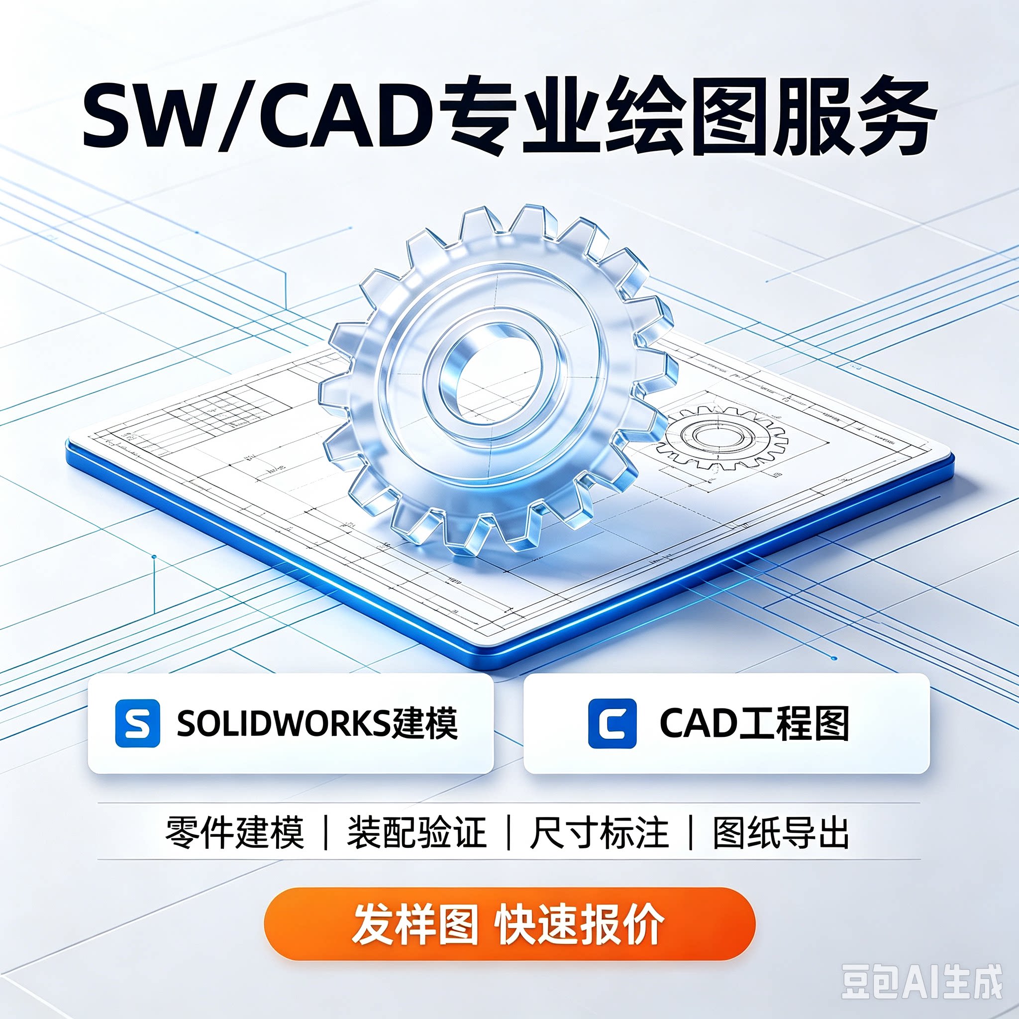 SolidWorks绘图建模SW.CAD来图上门机械结构测绘测量格式转换福建