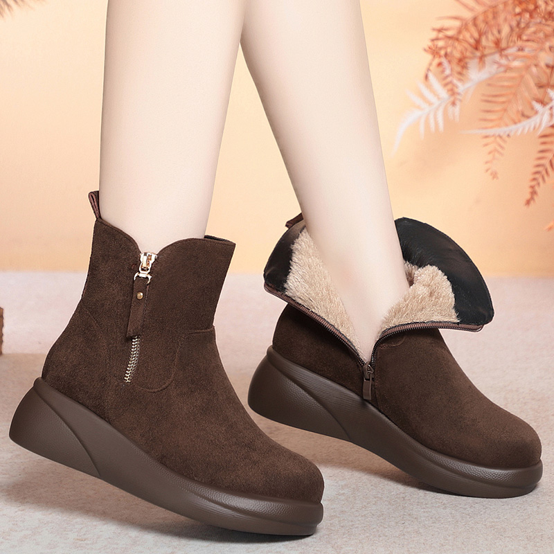 2025年冬季新款时尚雪地靴妈妈鞋