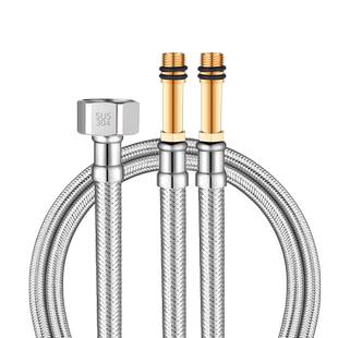 软管冷热水管水龙头连接管进水管尖头厨房洗脸盆洗手盆不锈钢金属