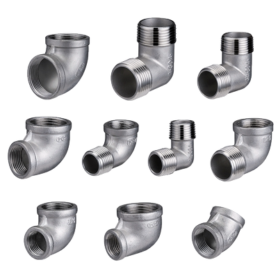 45度内丝外丝内外丝6变径转弯头