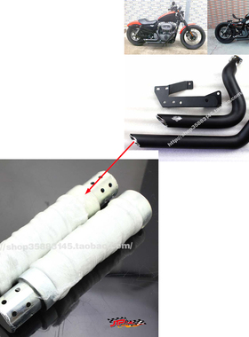 适用哈雷883 1200 X48改装美国VANCE&HINES VH排气 消音器消声器