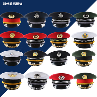 保安帽大盖帽新款大盖帽乐队大檐帽高级大檐帽升旗手大盖帽