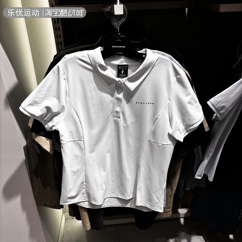 Skechers/斯凯奇25年夏女透气休闲户外舒适POLO衫短袖T恤P225W009
