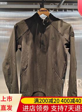 Camel/骆驼25年秋冬男士半开领抓绒抗静电加绒保暖卫衣H15AZ01244