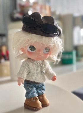嘎子姐Blythe小布Zsiga头围白色自然风幼幼毛剪发假发