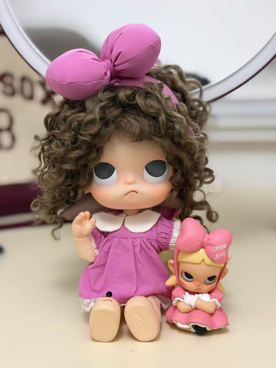 嘎子姐Blythe小布Zsiga头围茶棕色小卷毛 只有假发不含头饰