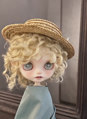 奶金定制新色小卷毛假发springdoll品牌blythe小布qbaby点点