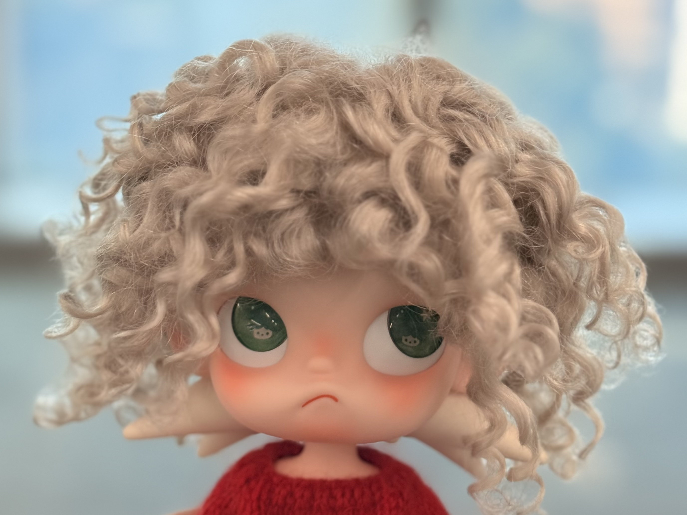 嘎子姐Blythe小布Zsiga头围灰色小卷毛假发