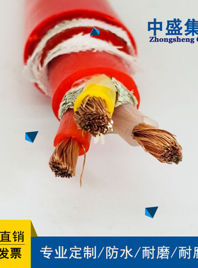 中盛高温变频电缆变频器专用硅橡胶电缆BPGGP2R 3*2.5+3*0.5