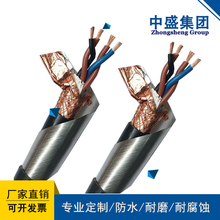 安徽天长中盛电缆铠装阻燃双绞屏蔽线ZR-RVVSP22 2*2*1.5