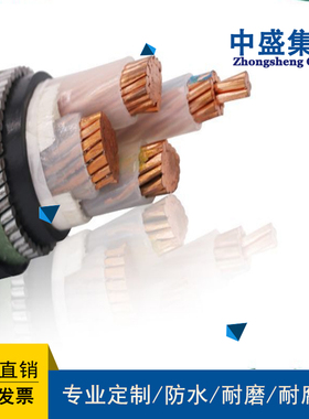 安徽天长市中盛阻燃铠装控制软电缆ZR-KVVR32  3*1.5