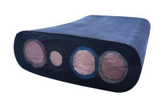 安徽天长中盛橡套扁电缆天然丁苯绝缘氯丁护套电缆YBF 3*6+6*1.5