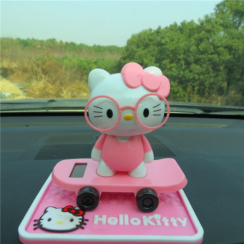 Hellokitty汽车摆件摇头公仔汽车内饰品眼睛猫太阳能摆件卡通车饰|msdalam kategori kereta/artikel/Fitting/Refit, Auto aksesori/dalam Barang Kemas, hiasan - dari Buy2taobao.com untuk memberikan perkhidmatan ejen Taobao profesional membeli